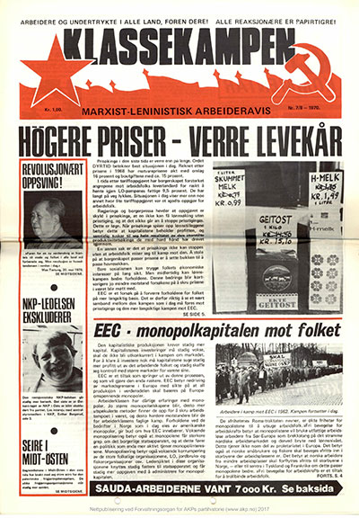 Klassekampen nr. 7–8, 1970