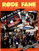 Forside Røde Fane nr 1–2, 1983